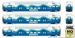 Rapido 146051 Ho Bilevel Commuter - Sounder Set (203, 212, Cab 106). Fixed Price $295.57.