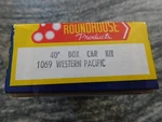 Roundhouse Scale Kit - 40' Box Car #1069 Western Pacific. Fixed Price $11.93.