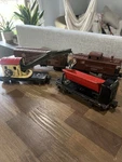 Vintage Lionel Mixed Lot Crane Boxcar Caboose Coal Dump Pre War Metal. Fixed Price $175.00.