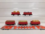 5X Arnold Rapido Scale Dc High Side Freight Cars With Cargo (0420) #DV559-0.5. Fixed Price $69.40.