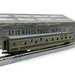 Con-cor Scale 40116 Canadian National Smooth Side Sleeper Coach Emerald. Fixed Price $36.99.