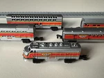 Galoob Micro Machines 1990 Power Sounds Train Set Passenger Locomotive & Cars. Fixed Price $60.00.