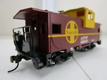 Ho Gauge-bachmann "silver Series" Santa Fe 36' Wide-vision Caboose. Fixed Price $13.99.