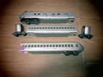 Vintage Lionel #752W Streamliner Car Set W/ 753, 754 & Vestibules Tested. Fixed Price $320.00.