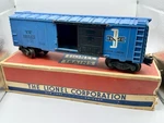 Vintage Lionel 6464-475 Boston Maine B&m Boxcar Blue W/ Original Gauge. Fixed Price $110.00.
