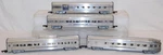 American Flyer 660 661 662 663 Aluminum Passenger Cars Metal Lit Com/dome/vd/obs. Fixed Price $225.00.
