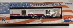 K-line Aluminum Scale American Freedom Train Display Car 101,18 K4601-30101. Fixed Price $299.25.