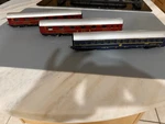Lima Ho Dsg Int Schlafwagen Passenger Cars 2 Red, 1 Blue. Excellent Condition.. Fixed Price $49.99.