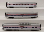 Mth 20-6548 O Gauge Amtrak Passenger Cars #1832, #4012, #9410 Ex. Fixed Price $163.79.