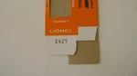 Lionel 2429 Licensed Reproduction Window Box- Livingston Passenger Car. Fixed Price $7.49.