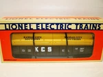 6-16387 Lionel Kansas City Southern Gondola W/ Coil Covers, New In Ob. Fixed Price $14.99.