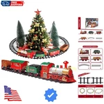 Classic Christmas Train With Lights And Sounds Railway Tracks Sets Batter.... Fixed Price $49.59.