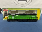 Atlas Burlington Northern #2074 GP38 High Hood Diesel Engine 7022 Dc. Fixed Price $119.99.