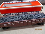 Lionel 6-19403 O-gauge Western Maryland Gondola #19403 With Coal Load New. Fixed Price $24.99.