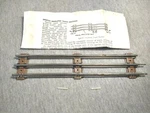 K-line O-27 Insulated Track Section K-233 W/ Fiber Pins & Instructions Ts. Fixed Price $9.99.
