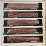 Golden Gate Depot Southern Pacific Daylight 5 Car Articulated Set 2 Rail Scale. Fixed Price $1599.99.