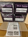 Mth Tinplate Traditions Wide Gauge Terra-cotta With Brass Trim Ives 4 Cars New. Fixed Price $1280.00.