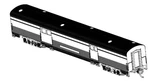 Bachmann 14654 Unlettered Aluminum 72' 2-DOOR Baggage Car. Fixed Price $31.44.