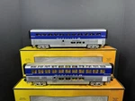Mth Railking 306509 Amtrak California Surfliner Coach Lounge 2CAR Set G2U. Fixed Price $249.00.