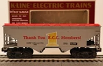 K-line, O/O27, K90002, Kcc Members, Covered Hopper, #90002, C-8, Ln/ob. Fixed Price $7.00.