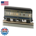 Bachmann Industries Bo Smooth-side Observation Car Lighted Interior Ho Scale 85. Fixed Price $112.68.