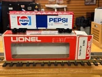New Lionel Gauge Pepsi Box Car # 6-7800. Fixed Price $90.00.