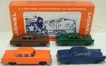 Lionel 6-52153 Gauge Lcca Four "vintage" Automobiles Ex/box. Fixed Price $54.99.