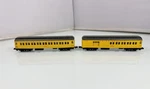 2PC Bachmann Scale Union Pacific Passenger Baggage Train Cars Pullman Coach. Fixed Price $59.95.