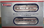 Williams 43048 60 Aluminum Streamliners 2 Car Add-on Set Santa Fe Gauge. Fixed Price $134.99.