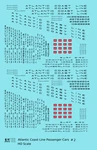 K4 Ho Scale Decals Atlantic Coast Line Passenger Car Black Sleeper Diner #2. Fixed Price $8.15.
