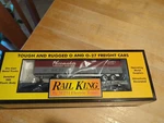 King # 30-7608 New York Central Pacemaker Semi-scale Flatcar With Trailer. Fixed Price $20.00.
