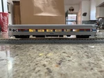 Bachmann 14754 Scale Custom Painted Streamline Fluted Coach W/ Lights Amtrak. Fixed Price $120.00.