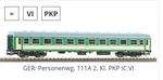 Piko Pkp Passenger Car 97186 Ho Scale Dc. Fixed Price $100.00.