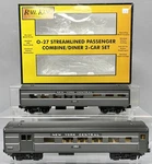Mth 30-6083 Nyc O-27 Streamlined Combo/diner Passenger Car (set Of 2) Nib. Fixed Price $84.59.