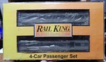 Mth Rail King 30-69133 Santa Fe 4 60' Madison Passenger Cat New Rough Box. Fixed Price $250.00.
