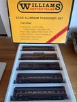 Williams 5-CARS Aluminum Pennsylvania Passenger Set #2802 O Gauge New. Fixed Price $457.77.