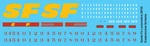 Ho Scale - Santa Fe Locomotive GP35 Kodachrome Scheme Decals. Fixed Price $9.00.