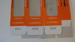 Lionel Licensed 2561-2562-2563 Window Passenger Car Boxes. Fixed Price $25.95.