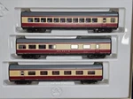 Roco 43014 Trans Europ Express Ho Gauge 3-CAR Passenger Set. Fixed Price $125.00.