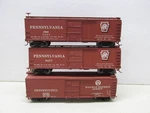 Walthers # 932-9023 Pennsylvania 40' Box Car (3-PACK) Ho Scale. Fixed Price $54.00.