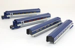 Scale Eurostar E300 New Livery Version (4 Car Add Set) Kato #10-1298. Fixed Price $100.00.