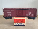 Lionel Postwar 6464-50 Minneapolis & St. Louis Boxcar W/box. Fixed Price $28.95.