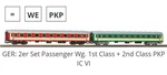Piko Pkp Passenger Car Set 28320 Ho Scale Dc. Fixed Price $199.00.