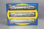Athearn 2580 Set: Metrolink Bombardier Control Car #630, Coaches #109, #145 Mt. Fixed Price $246.39.