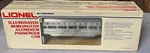Lionel 6-9578 Gauge Burlington Aluminum "silver Gladiola" Passenger Car C7. Fixed Price $70.00.