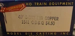 Roundhouse 40' 3-BAY Rib Hopper Cb&q 172506 1541 SWD3. Fixed Price $12.50.