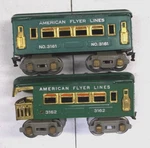 Gauge American Flyer Passenger Set (lot 7355). Fixed Price $55.00.