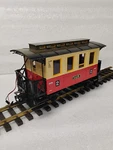 Lgb Scale 3011 2ND Class Red Passenger Coach Car With Interior Light Kit Used. Fixed Price $32.00.