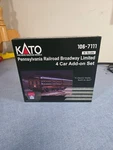 Kato Scale 106-7111 Pennsylvania Broadway Limited 4 Car Add-on Set New In Box. Fixed Price $225.00.