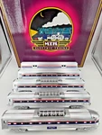Mth Premier MT-6508 Amtrak 70' Aluminum 5X Passenger Car Set Lighted Video. Fixed Price $379.99.